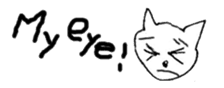 The interlude of the cat named RIN Fe/EV sticker #1142030