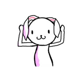 freedom rabbit sticker #1142280