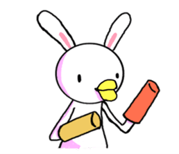 freedom rabbit sticker #1142293