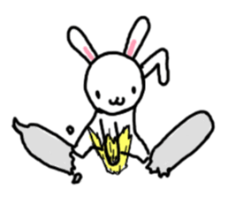 freedom rabbit sticker #1142296