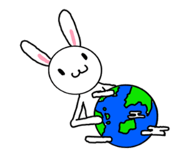 freedom rabbit sticker #1142305