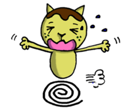 Octopus Dumpling Cat's usual day sticker #1142427