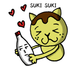 Octopus Dumpling Cat's usual day sticker #1142452