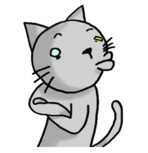 Housesitting cat Coro's girl's mind sticker #1143029