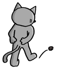 Housesitting cat Coro's girl's mind sticker #1143035