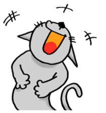 Housesitting cat Coro's girl's mind sticker #1143052