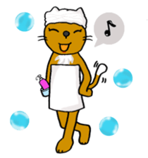 Housesitting cat Coro's girl's mind sticker #1143060