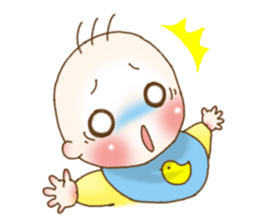 baby face sticker #1143955