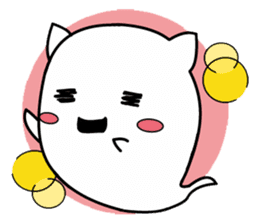 ghost cat [nyanbake] sticker #1144867
