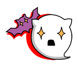 ghost cat [nyanbake] sticker #1144869
