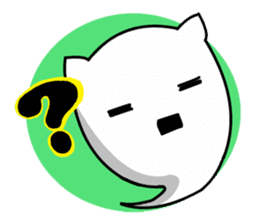 ghost cat [nyanbake] sticker #1144871