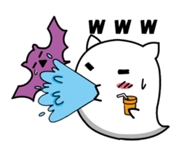ghost cat [nyanbake] sticker #1144874