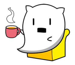ghost cat [nyanbake] sticker #1144875