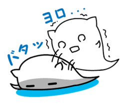 ghost cat [nyanbake] sticker #1144883