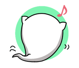 ghost cat [nyanbake] sticker #1144900