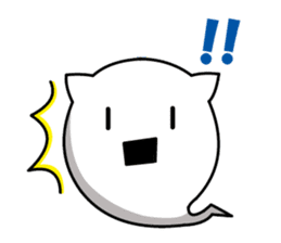 ghost cat [nyanbake] sticker #1144902