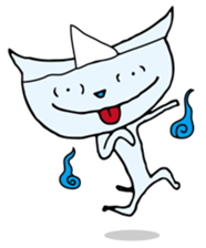 Does the back freeze, too? Ghost cat sticker #1145191