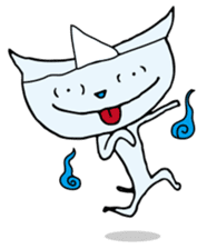 Does the back freeze, too? Ghost cat sticker #1145191