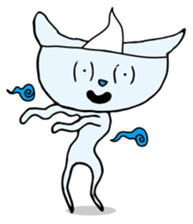 Does the back freeze, too? Ghost cat sticker #1145199