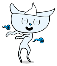 Does the back freeze, too? Ghost cat sticker #1145199