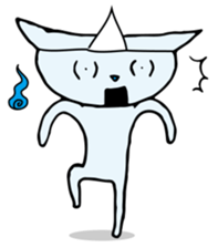 Does the back freeze, too? Ghost cat sticker #1145201