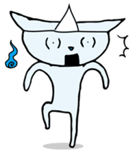 Does the back freeze, too? Ghost cat sticker #1145201