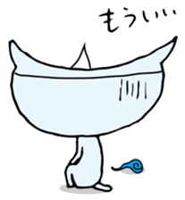 Does the back freeze, too? Ghost cat sticker #1145203