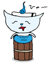 Does the back freeze, too? Ghost cat sticker #1145207