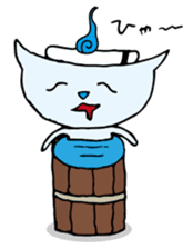 Does the back freeze, too? Ghost cat sticker #1145207