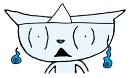 Does the back freeze, too? Ghost cat sticker #1145208