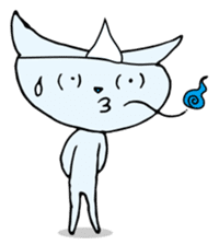 Does the back freeze, too? Ghost cat sticker #1145210