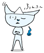 Does the back freeze, too? Ghost cat sticker #1145213