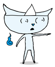 Does the back freeze, too? Ghost cat sticker #1145214