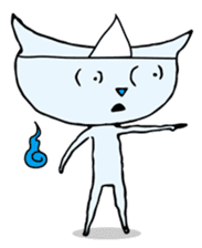 Does the back freeze, too? Ghost cat sticker #1145214