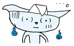 Does the back freeze, too? Ghost cat sticker #1145216