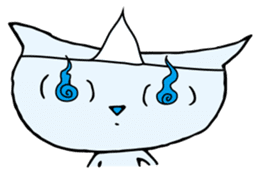 Does the back freeze, too? Ghost cat sticker #1145218