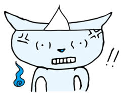 Does the back freeze, too? Ghost cat sticker #1145222