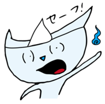 Does the back freeze, too? Ghost cat sticker #1145225