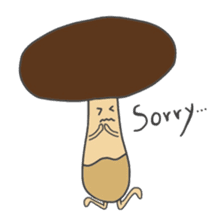 mushrooms and eringi sticker #1145364