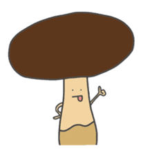 mushrooms and eringi sticker #1145365
