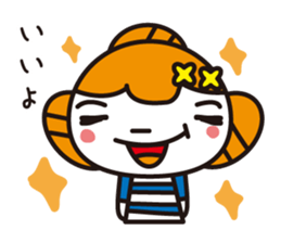 Girl of the dumpling hair sticker #1145454