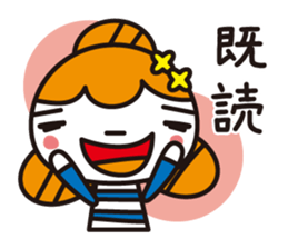 Girl of the dumpling hair sticker #1145460