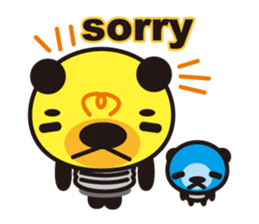 Electric bulb of the bear sticker #1145748