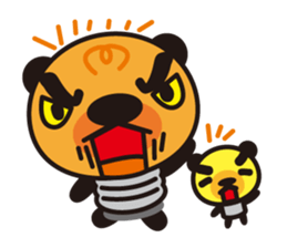 Electric bulb of the bear sticker #1145750