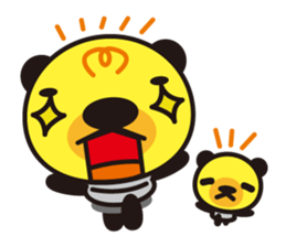 Electric bulb of the bear sticker #1145754