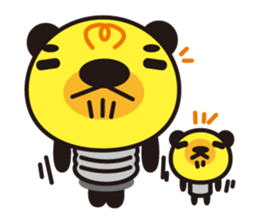 Electric bulb of the bear sticker #1145755