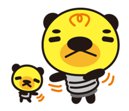 Electric bulb of the bear sticker #1145761