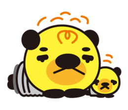 Electric bulb of the bear sticker #1145762