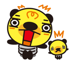 Electric bulb of the bear sticker #1145768