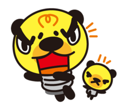 Electric bulb of the bear sticker #1145771